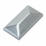 Zinc plated post cap for 4" x 2" rectangular tube - CA342Z