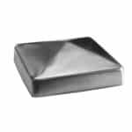 Post cap available in zinc plated steel or stainless steel, up to 4" sq. - DJA230