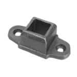 Cast iron shoe with mounting holes, sizes for 1/2" sq, 5/8" sq and 3/4" sq