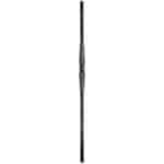 Wrought iron 1" square hammered post - 17-7-01