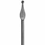 Steel spear with ball tip, available in several sizes