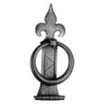 Hand forged wrought iron door knocker - 903