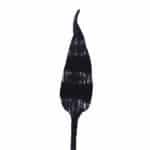 Hot forged steel leaf, 12" H x 2" W - DJA128
