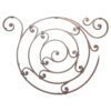 Hand-forged wrought iron panel with scrolls and bands - DJA198