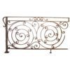 Hand-forged wrought iron panel with scrolls and bands - DJA198 - Image 2