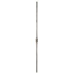 Wrought iron 9/16" round hammered single baluster - DJA41