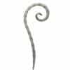 Hand-forged wrought iron hammered scroll - DJA496
