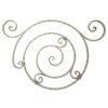 Hand-forged wrought iron hammered panel, pitched - DJA497
