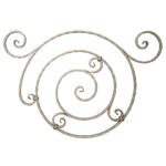 Hand-forged wrought iron hammered panel, pitched - DJA497