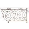 Hand-forged wrought iron panel with scrolls, hammered - DJA498 - Image 2