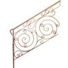 Hand-forged wrought iron hammered panel, pitched - DJA497 - Image 2
