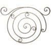 Hand-forged wrought iron panel with scrolls, hammered - DJA498