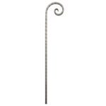 Hand-forged wrought iron hammered scroll, matches several panels - DJA498Scroll