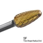 Champion carbide bur, tree shape radius end, SF