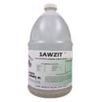 Sawzit synthetic cutting fluid, available in 1 or 5 gallons
