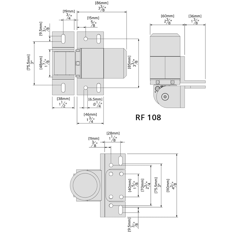 D&D Technologies ReadyFit heavy duty selfclosing weldon hinge