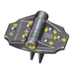 D&D Technologies TruClose adjustable self-closing hinge for wood and vinyl gates, black - TCHDMA1