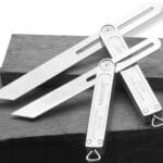 Sliding T-bevel with stainless steel blade and aluminum handle