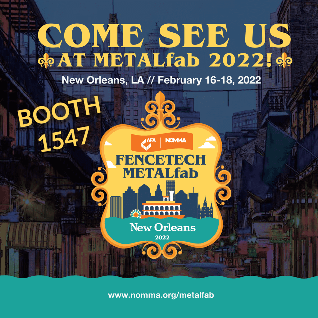 Visit DJA at Fencetech and Metalfab in New Orleans