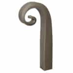 Gate Top Meeting Terminal, Solid Steel, Fishtail End