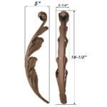 18-1/2 in. Hot Forged Double-Faced Leaf (DJA153)