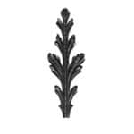 Small Double-Faced Hand Forged Steel Leaf (P1413/D)