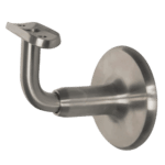 Adjustable Wall-Mounted Handrail Bracket in Stainless Steel or Malleable Iron