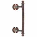 Offset Hand-Forged Ornamental Pull Handle - Various Finishes (2113/ZANC)