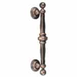 Antique Black Hand-Forged Door Pull - 13-7/8" (2213)