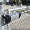 Gate closer, Samson-2, for gates up to 330 lbs, max 6-1/2 ft wide. Adj closing speed & closing pressure