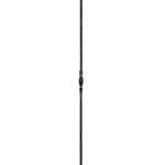 Wrought iron solid round forged picket with oval geometric feature - 7212
