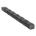 Steel Solid Square Hammered Bar (61-1-01)