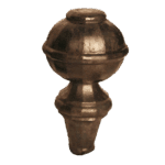 Forged finial - 1-1/8" rd