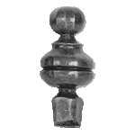 Finial - 7/8" Sq. B, 2-3/8" D
