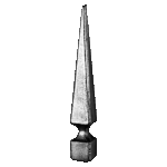 Steel Spear - 1"X 1"Sq. Base