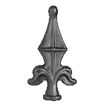 Steel Spear - 1" Rd. 5-1/4" H