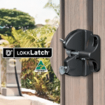 D&D Technologies LokkLatch, Key Lockable Gate Gravity Latch