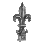Steel Spear - 1-9/16" Sq. Base