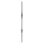 Steel 1/2" Square Picket with Double Design