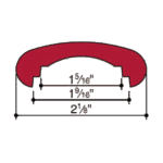 Steel Oval Cap Rail Molding