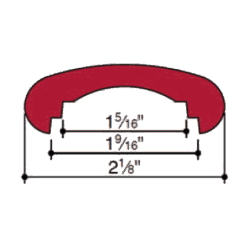 Steel Oval Cap Rail Molding