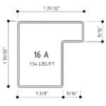 Steel Tubular Profile for Windows and Doors 16A