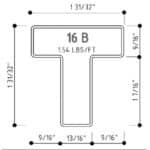 Steel Tubular Profile for Windows and Doors 16B