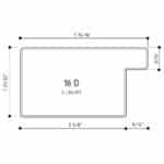 Steel Tubular Profile for Windows and Doors 16D