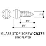 CA274 Glass Stop Screw