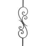 Steel Panel with 5/8” Square Ends