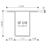 Steel Tubular Profile for Windows and Doors SF2/B