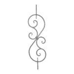 Steel Scroll Panel with 9/16" round profile
