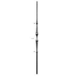 Steel picket with twist 5312