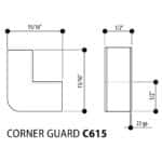 Galvanized Cover Angle-Guard C615-12